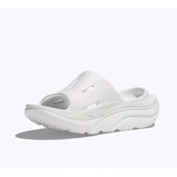 Hoka Ora Recovery Slide 3 Womens Size 14 / Mens Size 12 White 1135061 Sandal NEW main image 9